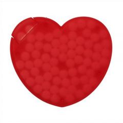 Heart Shaped Plastic Mint Card