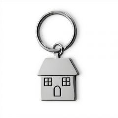 House shaped metal key holder