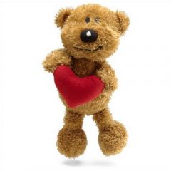 Brown Bear Holding A Red Heart