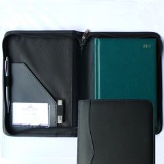 a5 zipped diary wallet