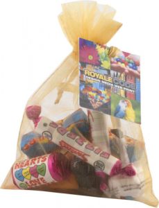 Large Organza Bag with Retro Sweets