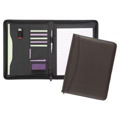 chiddingstone a4 zipped leather folder