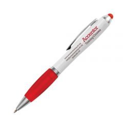 curvy stylus ballpen red grip