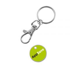 metal trolley keyring