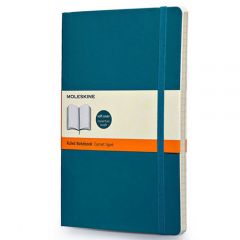 moleskine soft cover large notebooks - underwater blue