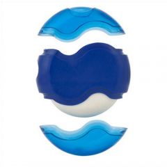 wave sharpener eraser blue