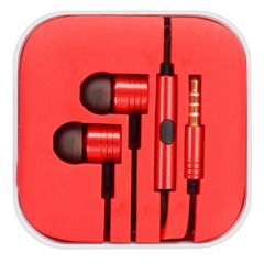 premium ear buds red