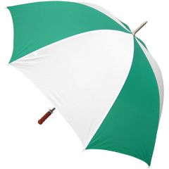 golf umbrella emerald and white