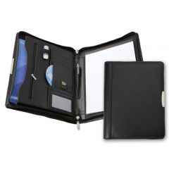 Sandringham A4 Zipped Leather Folder