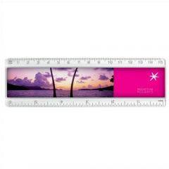 150mm white ruler with printed insert