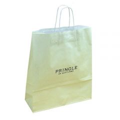 White Kraft Bag With Twisted Paper Handle