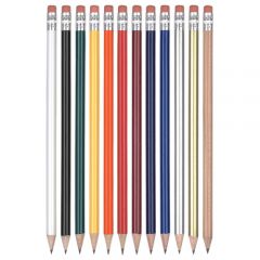 wooden pencil with eraser